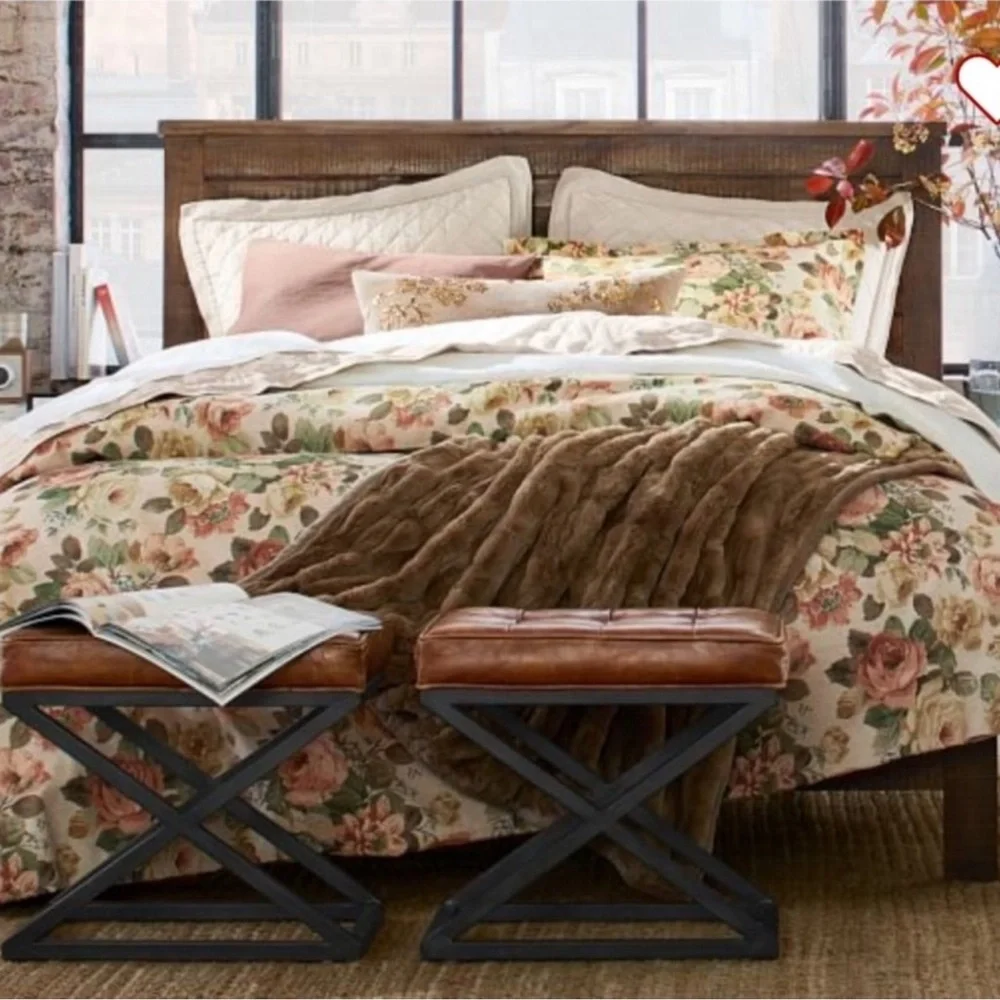 Pottery Barn Duvet Cover Cotton Linen